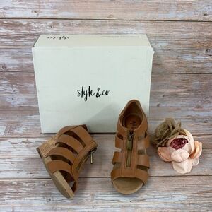 Style & Co Fettee Platform Wedge  5M